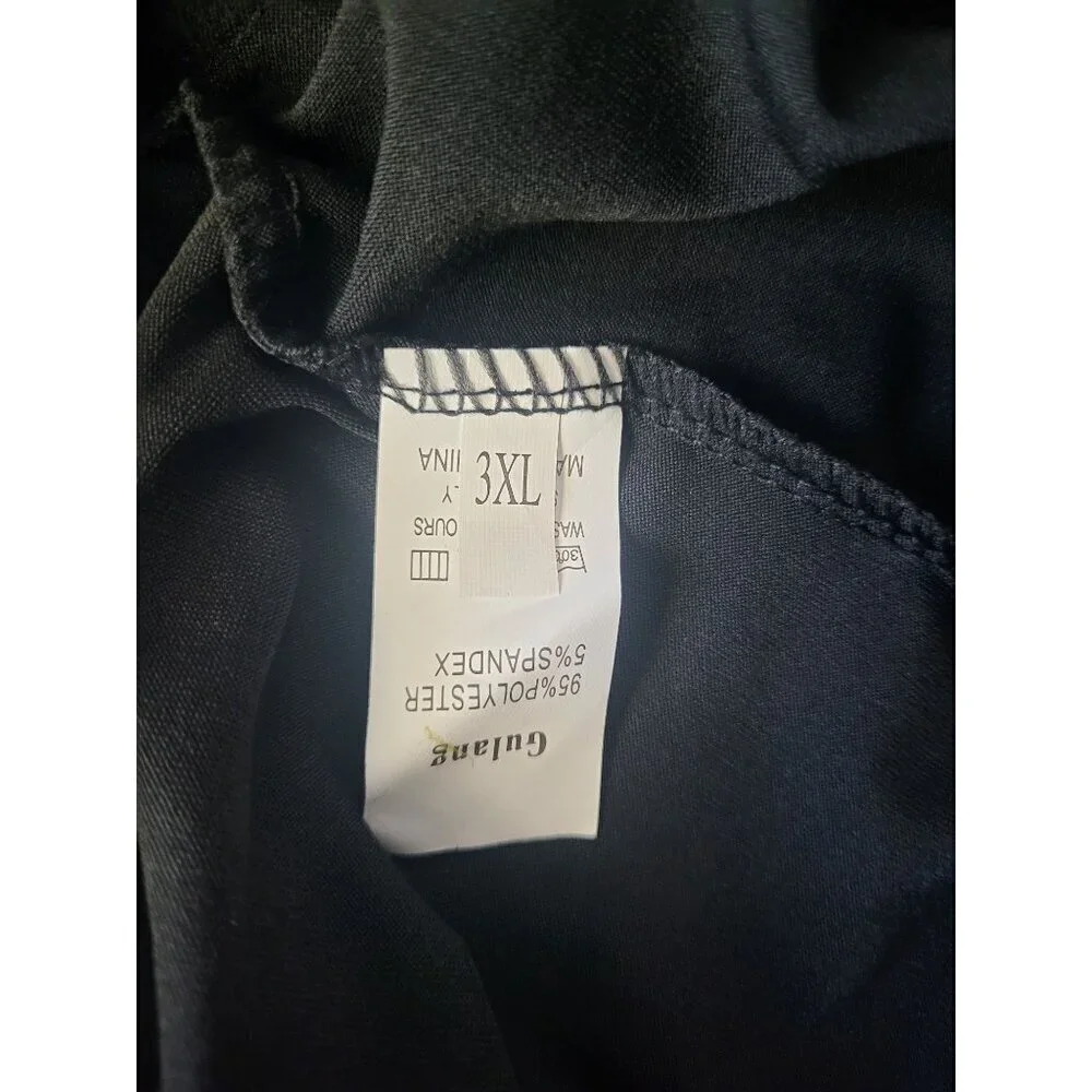 Black 3XL Skater Skirt With Built-In Shorts Elastic Waist, For Girls.